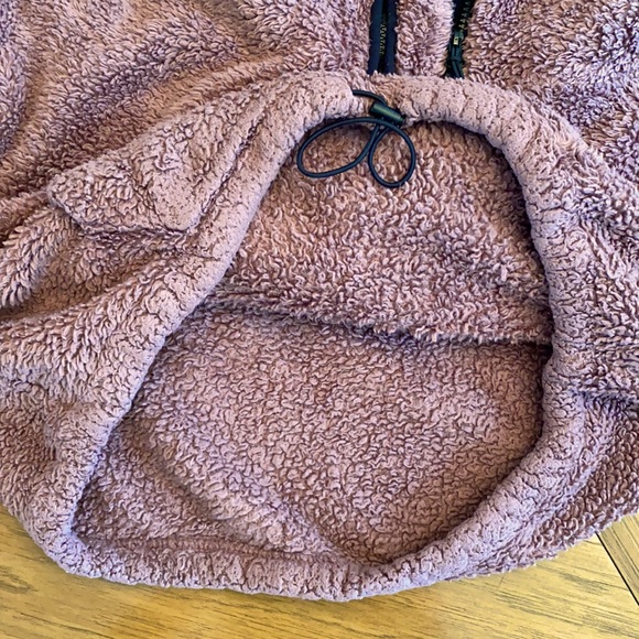 PINK VICTORIA’S SECRET MAUVE SHERPA PULLOVER - Picture 13 of 16